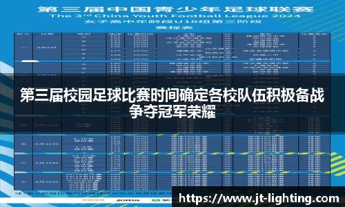 第三届校园足球比赛时间确定各校队伍积极备战争夺冠军荣耀